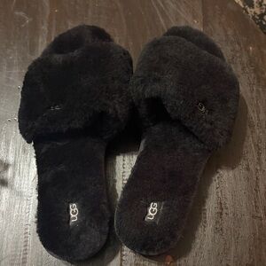 UGG Black Cozy Slippers